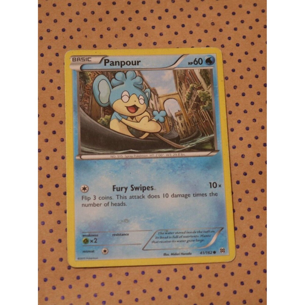 Panpour 41/162 Pokemon Card (2015)